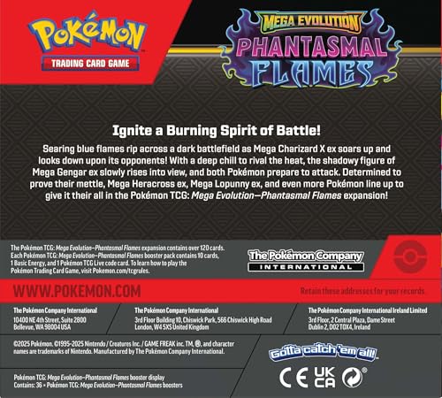 Pokemon Phantasmal Flames Mega Evolution ex Charizard X foil preview.