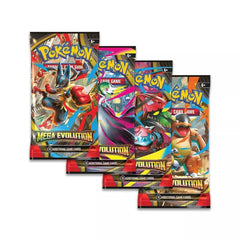 Pokémon Trading Card Mega Evolution packs arranged for epic battles and collection growth