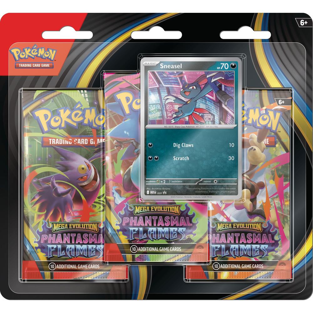 Pokémon Mega Evolutions Phantasmal Flames Mega Charizard X ex blue flames enhance dramatic battle visuals.