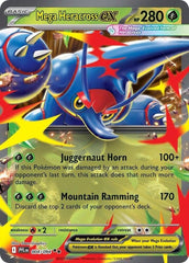 Pokemon Mega Heracross EX front holo foil card for collection display and trading potential