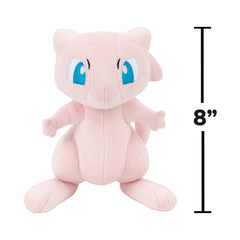Pokémon Mew plush eight-inch cuddly display, perfect companion on shelves or desks
