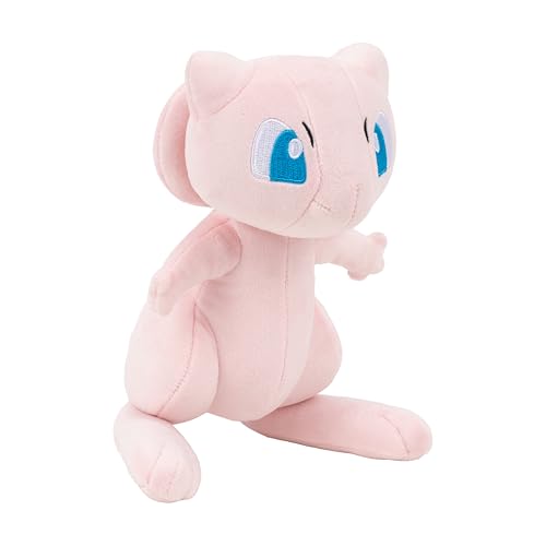 Pokémon Mew plush eight-inch packaged image, ready for gift-giving and unboxing