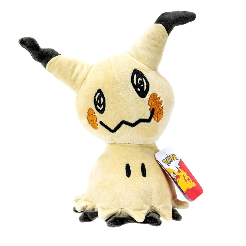Pokémon Mimikyu 20cm plush in yellow and brown, a soft cuddle buddy for play and display.