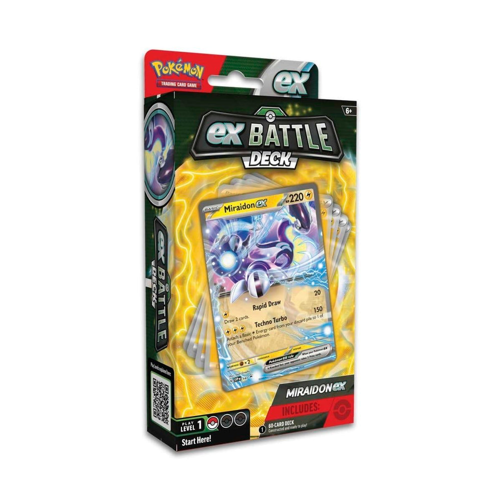 Pokémon Miraidon EX Battle Deck front box display for quick battles