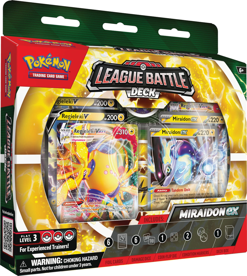 Pokémon Miraidon ex deck cover with bold artwork for collectors and players