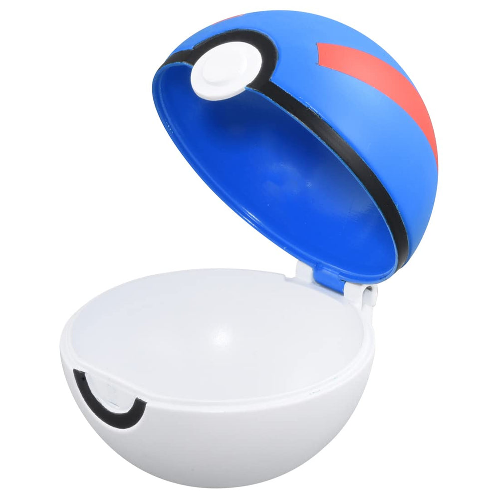 Pokémon MonColle Great Ball side view ideal for arranging a display shelf.