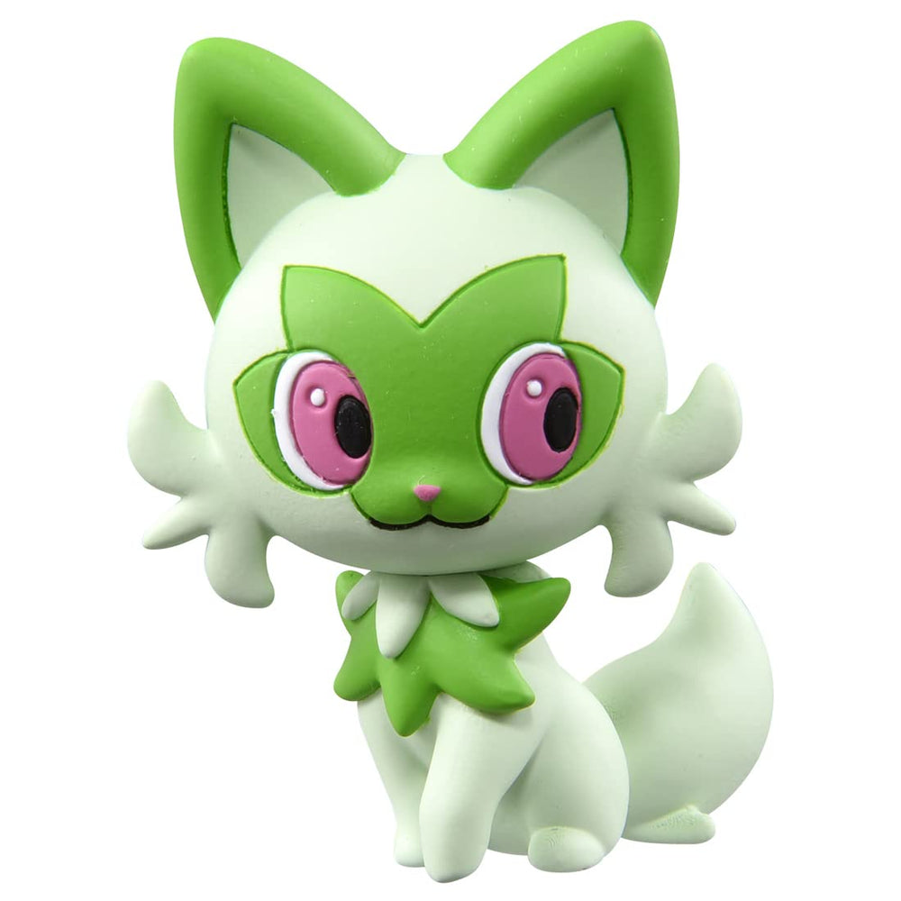 Pokemon Moncolle MS03 Sprigatito official figure with crisp sculpt and authentic look for display.