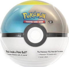 Pokemon Moon Poke Ball Tin with booster packs, ideal for collectors and players