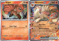 Pokemon Ninetales ex 038/165 card front, collectible from the Pokemon 151 set
