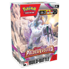 Pokemon Paldea Evolved Build and Battle Box with foil promo card for quick battles.