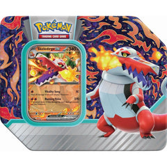 Pokemon Paldea Partners Skeledirge EX Tin foil promo card ready for battle-ready decks