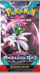 Pokemon Paradox Rift pack opening captures unboxing and collection growth moment.