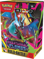 Pokemon Phantasmal Flames Mega Evolution Build and Battle Box deck ready for play and collection.