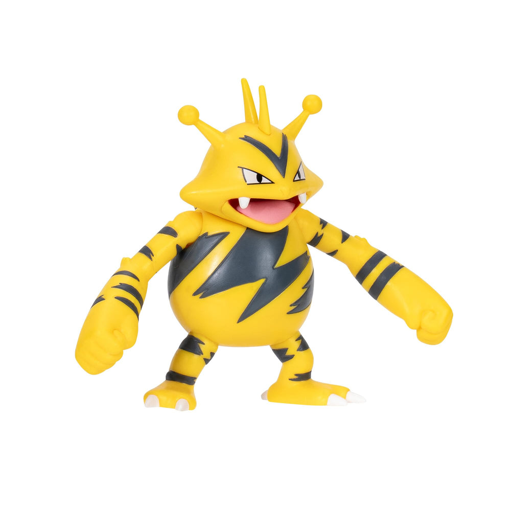 Pokemon PKW3892 Elektek figure with movable limbs for dynamic poses.