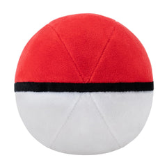 Pokémon Poke Ball plush close-up showing ultra-soft fabric texture