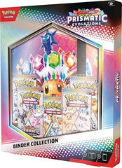 Pokemon Prismatic Evolutions glittering gems for eye-catching display and trade value.