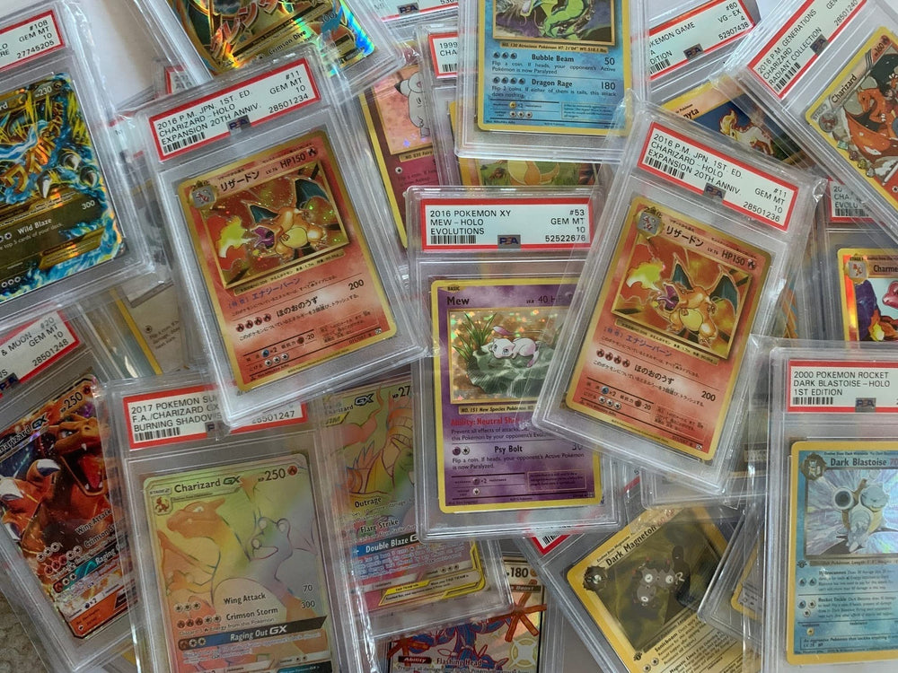 Pokémon graded card in protective case, ideal for gifting and display.