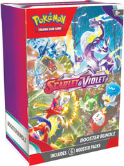 Pokemon Scarlet & Violet booster bundle pack showing six packs for expanding your collection.