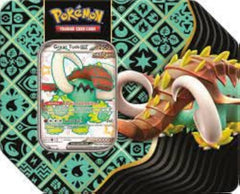 Pokémon Paldean Fates Tin with Shiny Great Tusk ex for exciting collection and gameplay