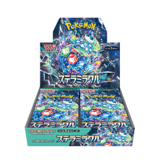 Pokémon Scarlet & Violet Stellar Miracle booster box cover with Terrapagos Stellar form artwork