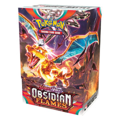 Pokémon SV03 Obsidian Flames Box back view, great for collectors and display.