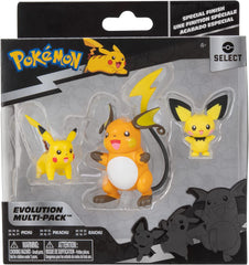 Pokémon Select Evolution Pikachu 2-inch figure ideal for dynamic posing.