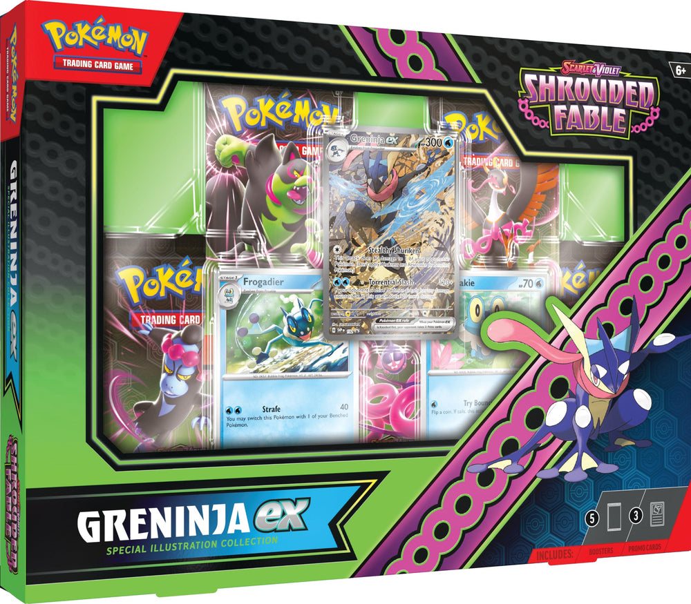 Pokémon Shrouded Fable Greninja ex promo—dynamic art for display and collection appeal
