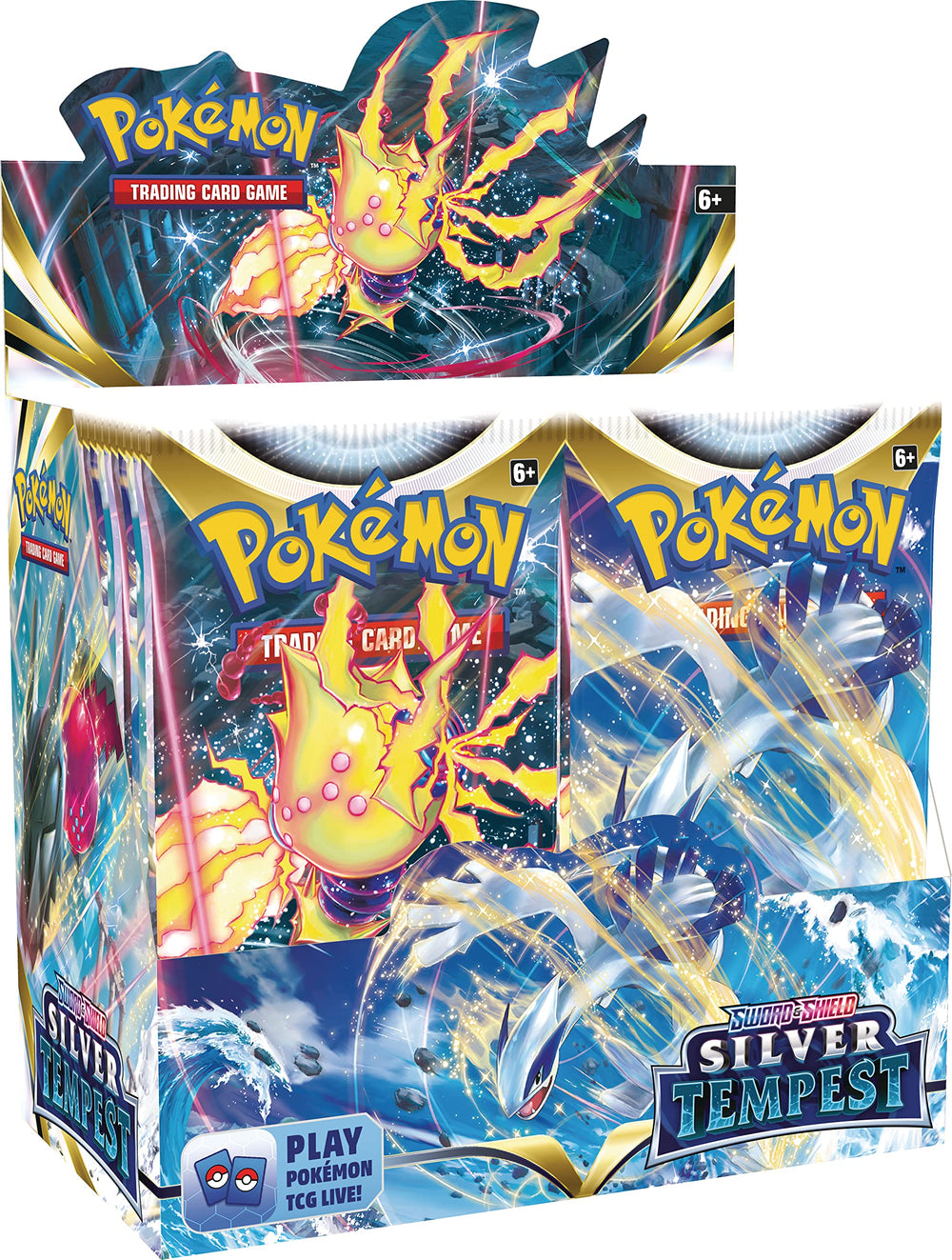 Pokemon Silver Tempest booster display box front view for collectors.