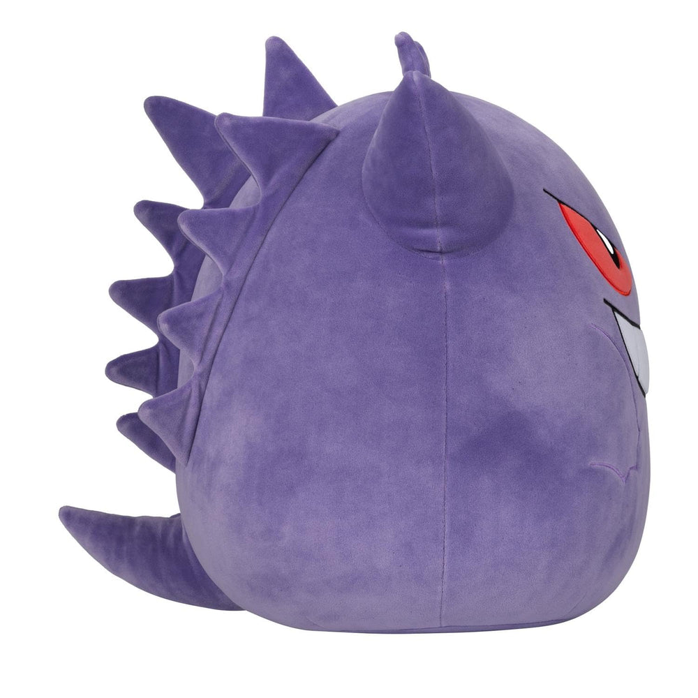 Pokémon Sqishmallows Gengar 25 cm close-up fabric detail, premium materials