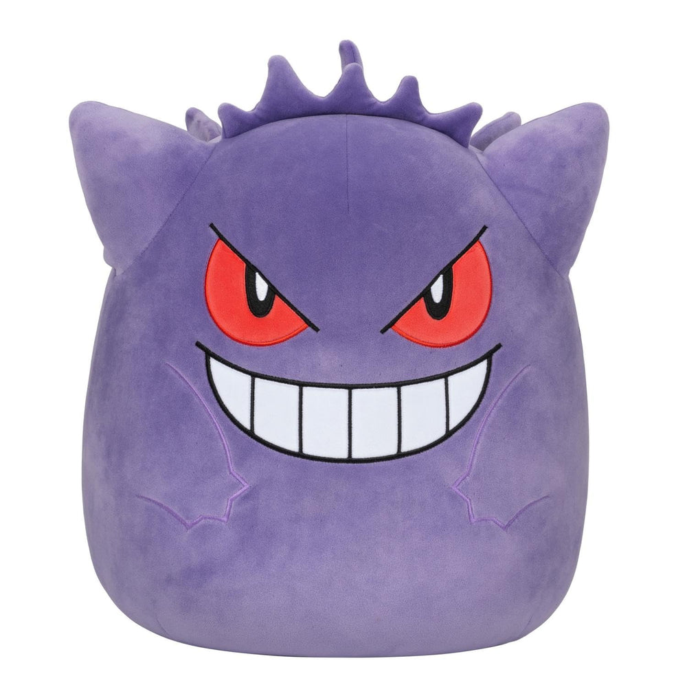 Pokémon Sqishmallows Gengar 25 cm front view plush, cuddly travel companion