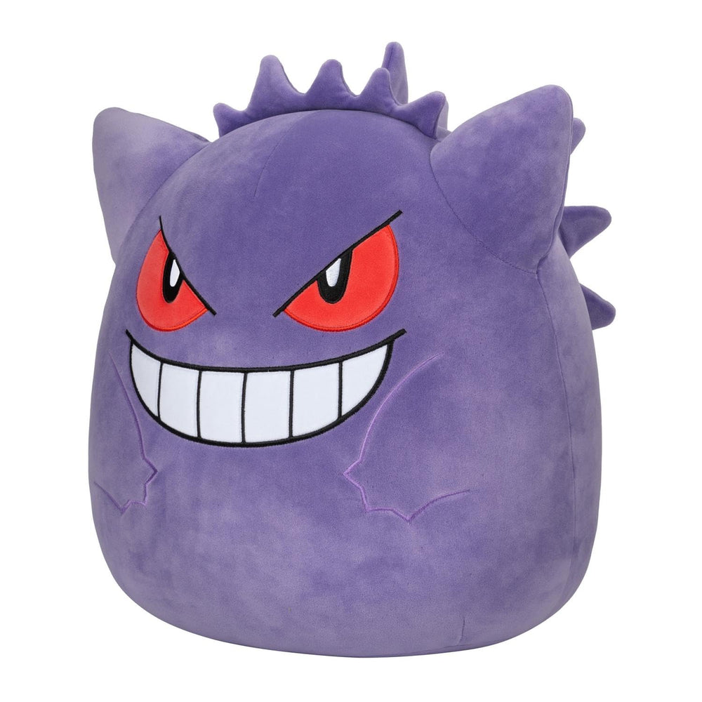 Pokémon Sqishmallows Gengar 25 cm side view plush, ultra-soft and hug-friendly