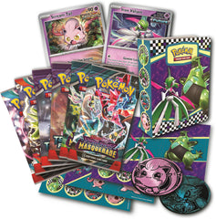 Pokémon TCG Collector Chest sticker sheets and mini portfolio for organizing favorites.