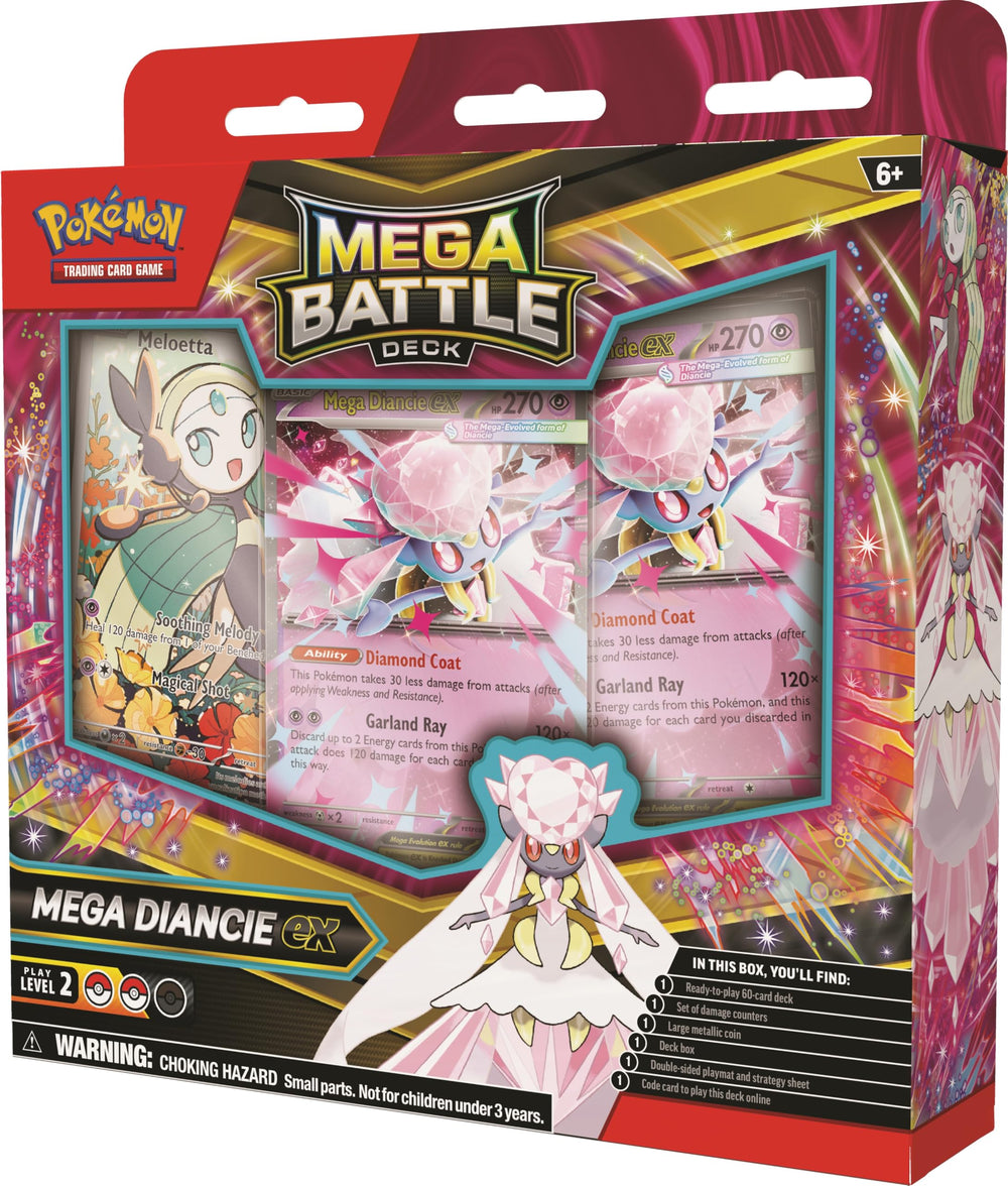 Pokémon TCG Mega Battle Deck playmat offers smooth play surface.