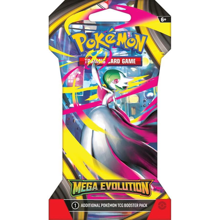 Pokémon TCG Mega Evolution booster pack spread reveals multiple cards for strategic deck-building.