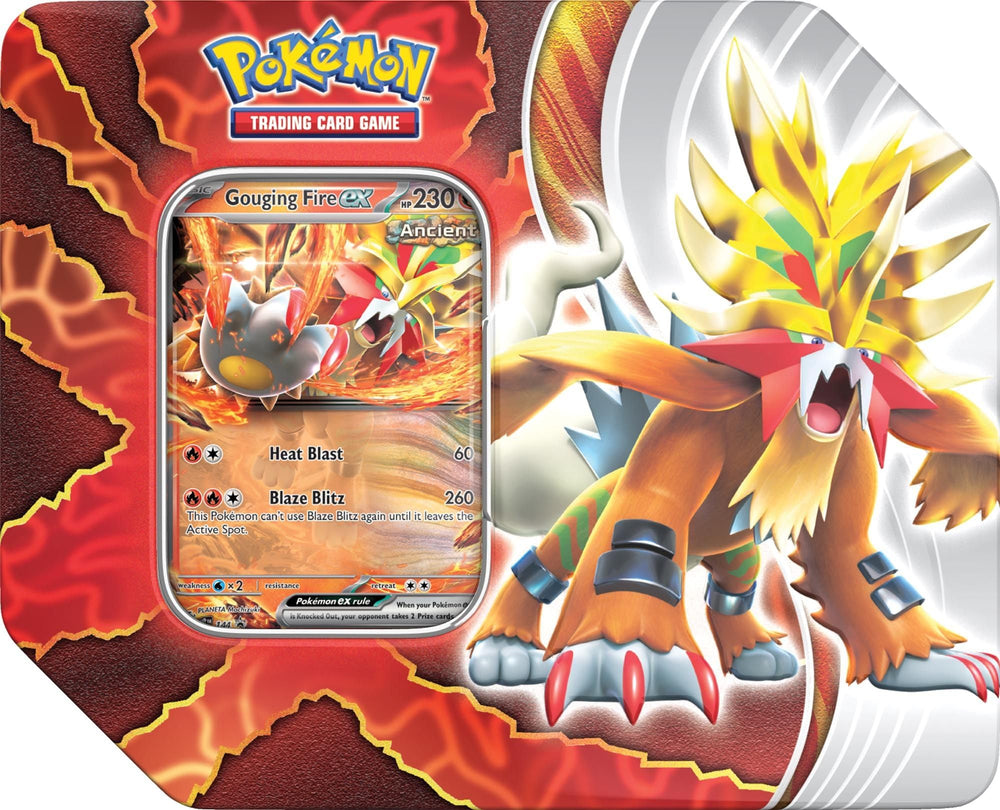 Pokémon Paradox Destinies Tin promo card, ideal for build-ready battles.