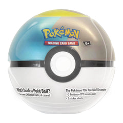 Pokémon TCG Poke Ball Tin Series 9 held in hand for portable trading