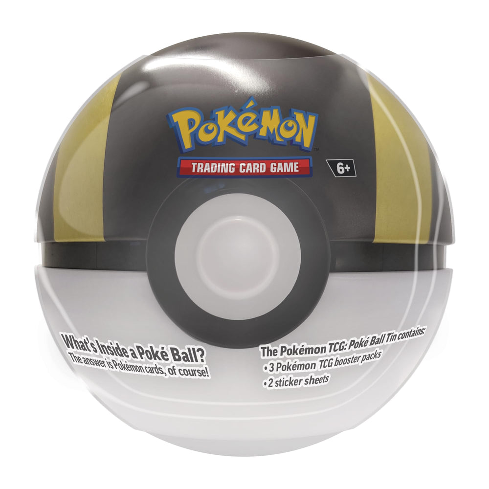Pokémon TCG Poke Ball Tin Series 9 tin detail shows sturdy metal construction