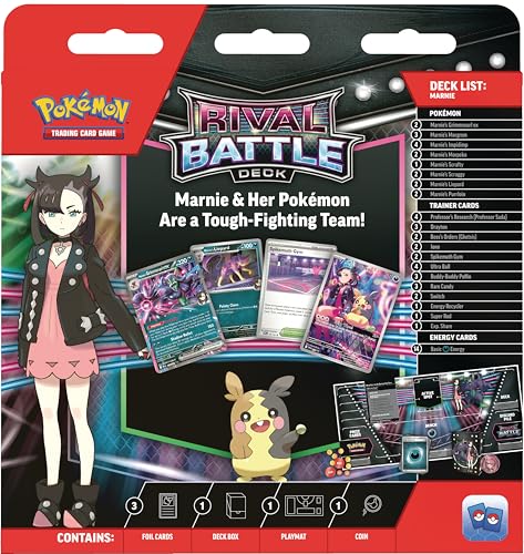 Pokémon TCG Rival Battle Deck Marnie: deck box keeps cards organized
