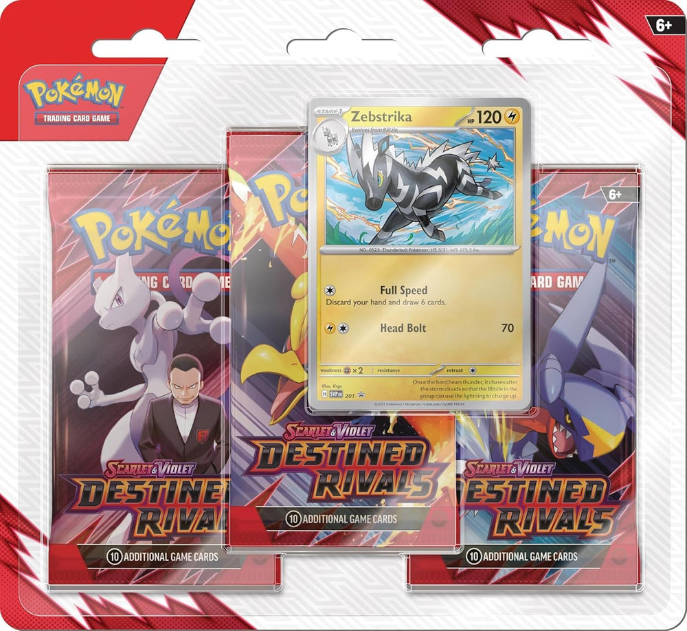 Pokémon TCG Destined Rivals blister pack cover featuring Scarlet & Violet artwork for collectors.