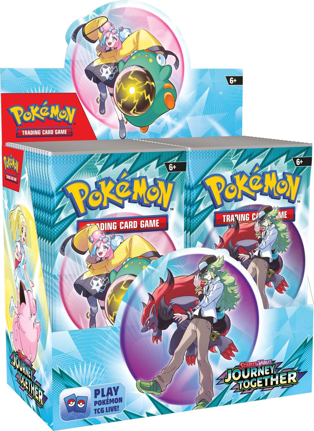 Pokemon TCG Journey Together booster display box with 36 packs for collectors
