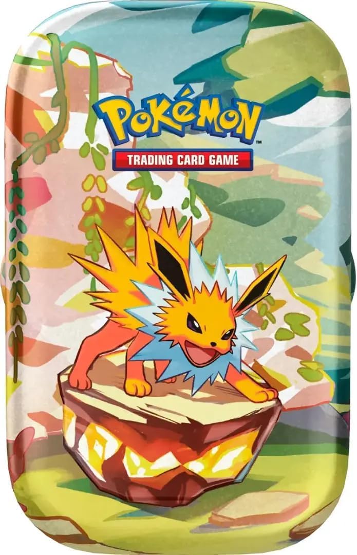 Pokemon TCG Scarlet & Violet mini tin front view, portable collectible for fans