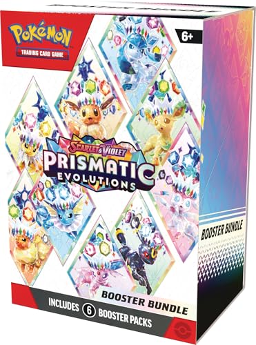 Pokemon TCG Scarlet & Violet Prismatic Evolutions pack art Eevee evolves appeal, boosts display interest.