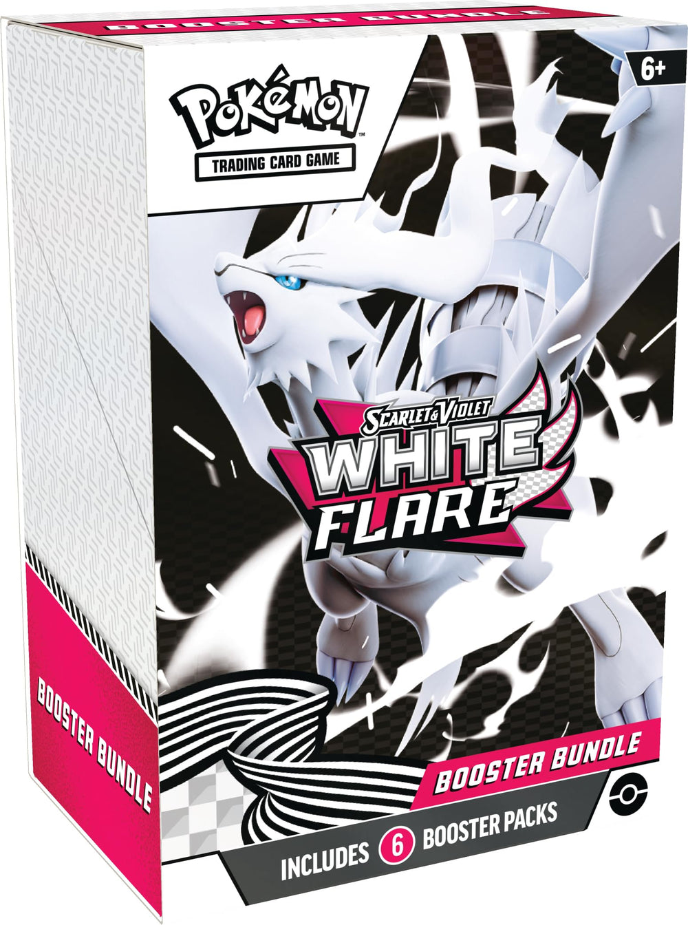 Pokémon TCG Scarlet and Violet White Flare booster packs ready to open.