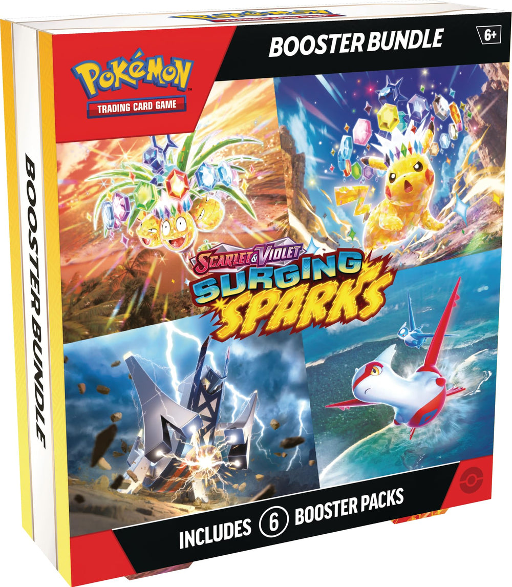 Pokémon TCG Surging Sparks booster bundle with six packs for collectors and players