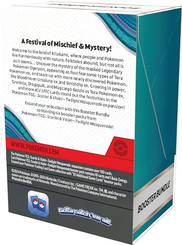 Pokémon TCG Twilight Masquerade boosters contents, showcasing new ex cards and ACE SPEC options.