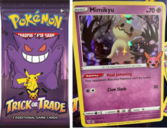 Pokémon Trick or Trade booster bundle card collection, three-card pulls for casual play