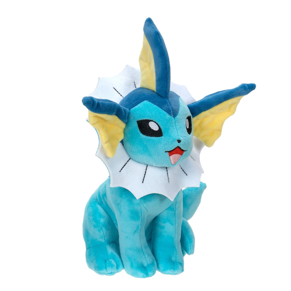 Vaporeon plush ready for play or display on a shelf.