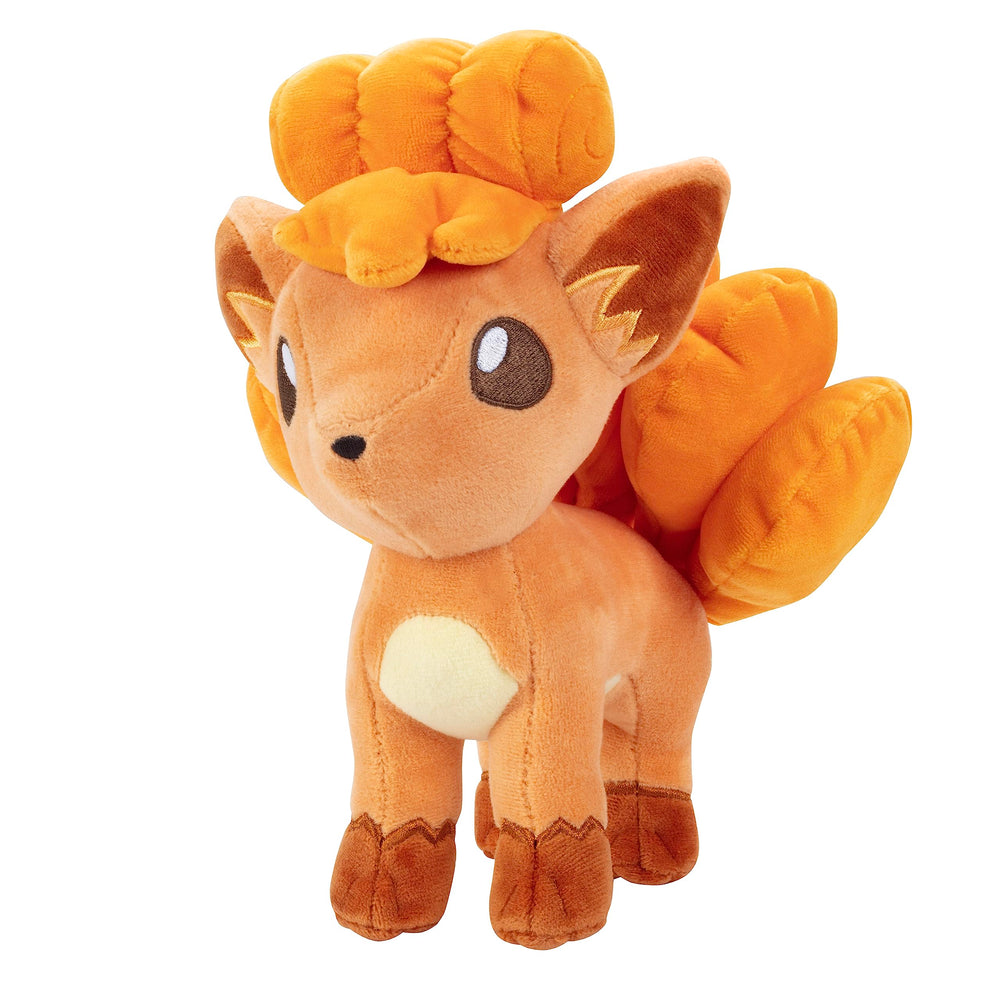 Pokémon Vulpix 8-inch plush cuddling companion for kids and collectors.