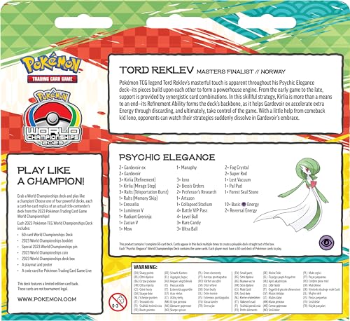Pokemon World Championships booklet 2023 with deck notes and guides.