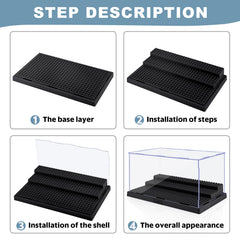 Pokiiulk display case compatible with most minifigures for broad display options